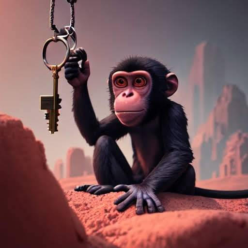 Monkey Using Key Monkeys with keys by ErgiAlino on DeviantArt