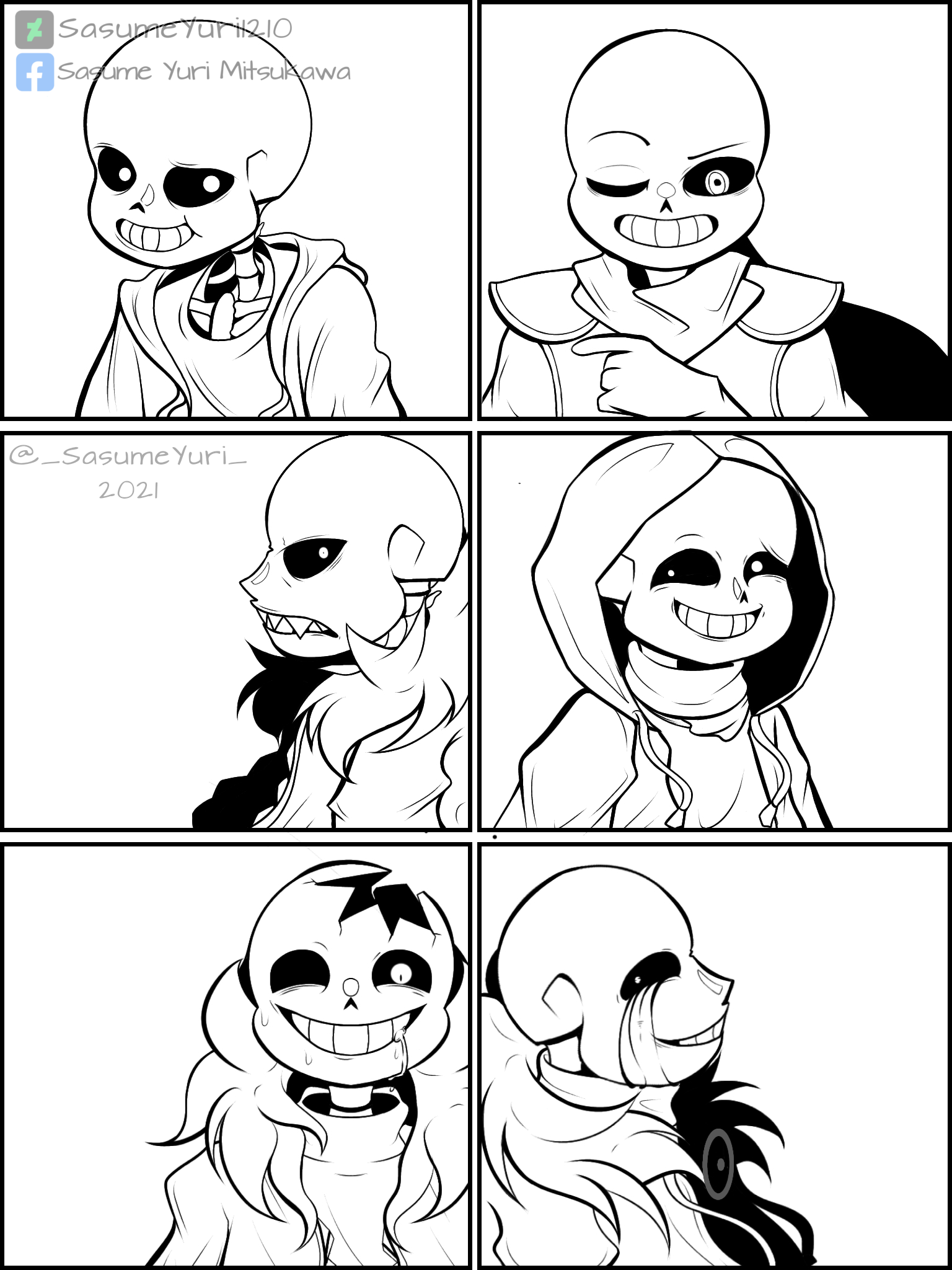 Nightmare!Sans by SasumeYuri1210 on DeviantArt