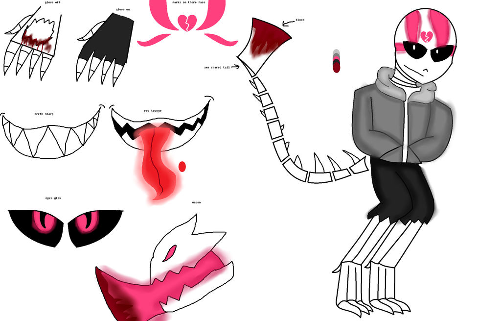 slasher (OC ref) by Skeleflame-Hybrid on DeviantArt