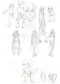 Daugher of Ra sketch dump