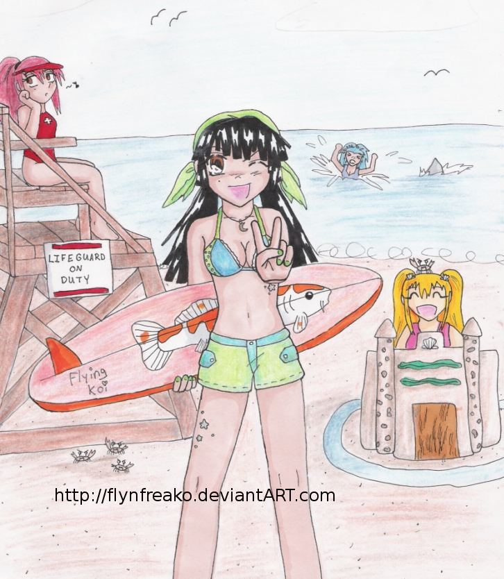 Surfer Maiko and Friends