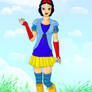 Snow White in modern clothes