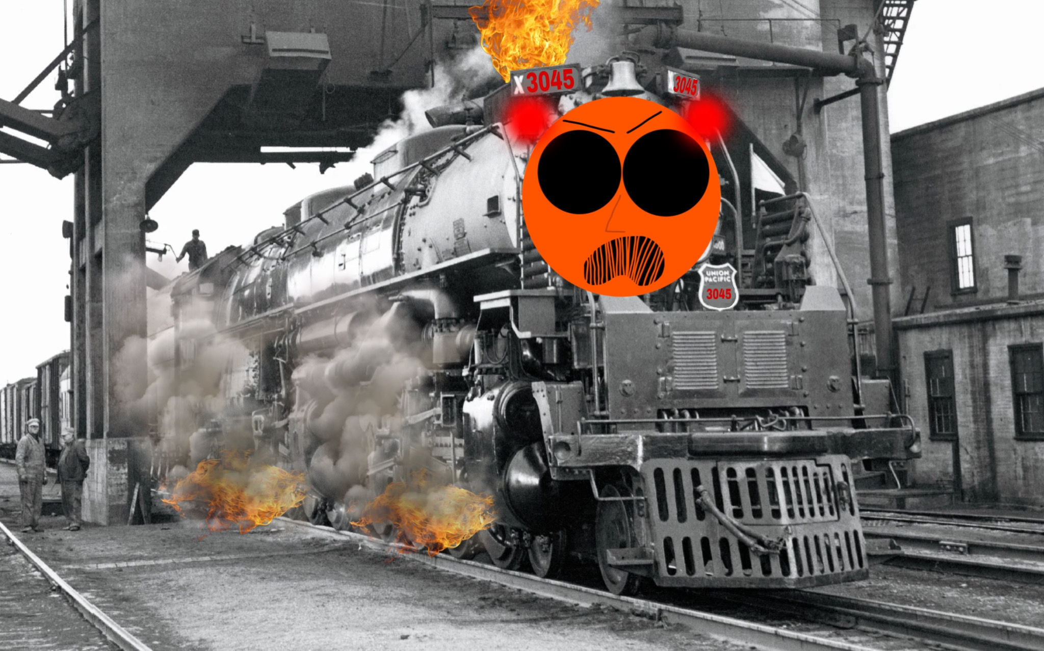 Jacksonville the big boy burn engine by logbear999 on DeviantArt