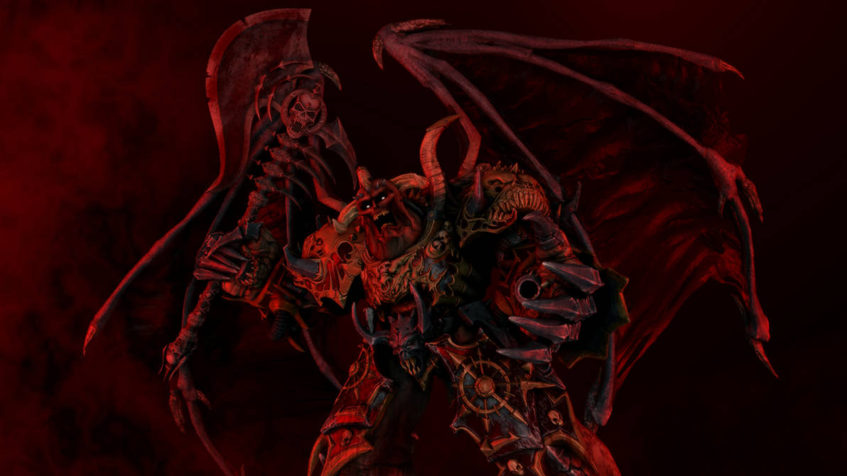 Warhammer 40000 демон принц Кхорна