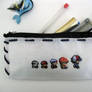 Cross stitch Pokemon trainer pencil bag