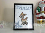 Cross stitch Winter Deerling by Miloceane