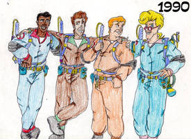 My Ghostbusters drawings from 1990