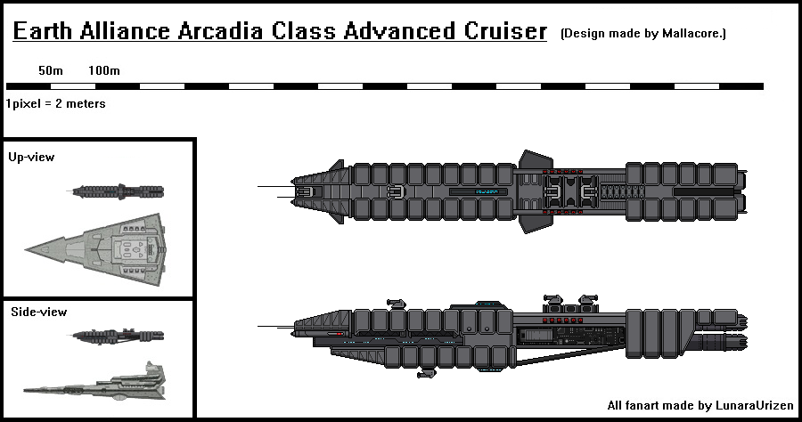 Earth Alliance Arcadia Class Cruiser by LunaraUrizen on Earth Alliance Arcadia Class Cruiser by LunaraUrizen on