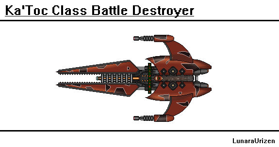 Narn Ka'Toc Class Battle Destroyer Up-View