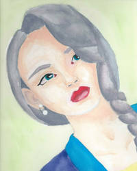 Watercolor Girl 2