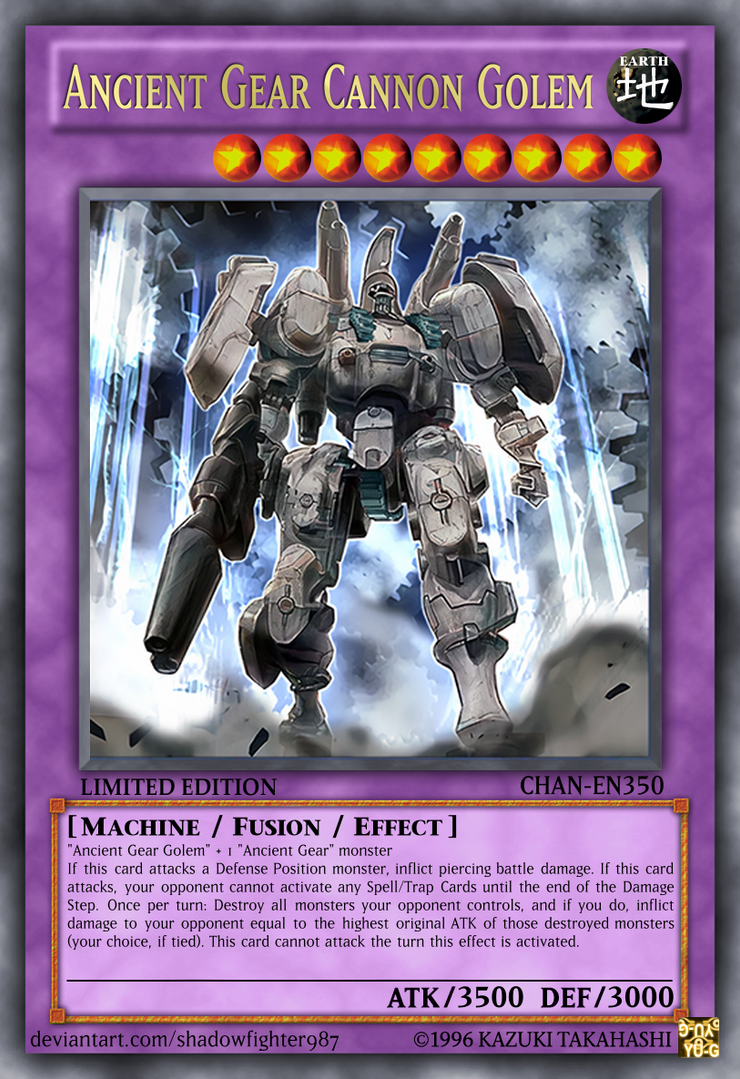 Ancient Gear Cannon Golem by shadowfighter987 on DeviantArt