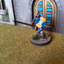 Spearwoman, a Frostgrave miniature