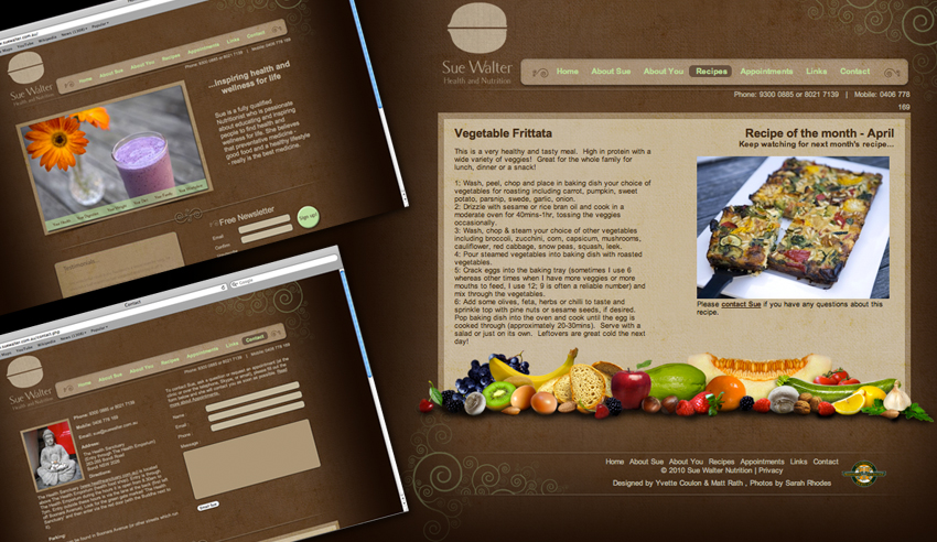 Health and nutrition website