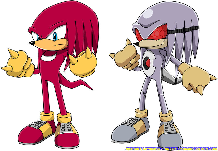 Me Knuckles Mecha Knuckles by Advert-man on DeviantArt