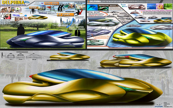 2043 Hyundai Delphina Bio-Coupe Concept Design
