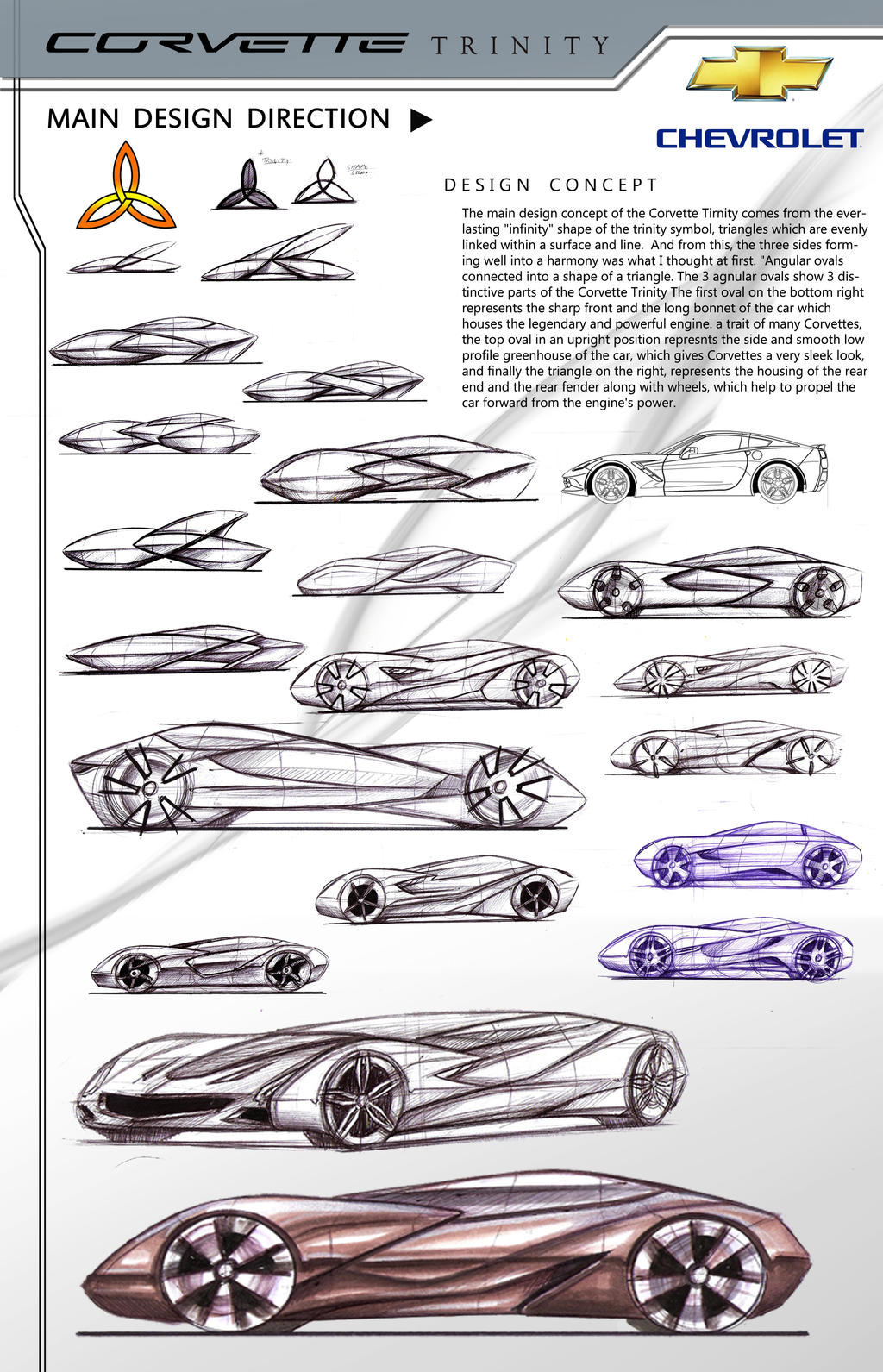 Idea Sketch Corvette Trinity Supercar Concept