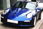 Spectacular Blue Porsche by toyonda