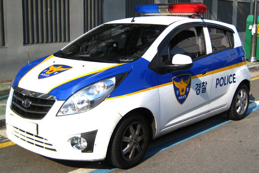 Chevy Spark Korean Police Service Patrol Unit