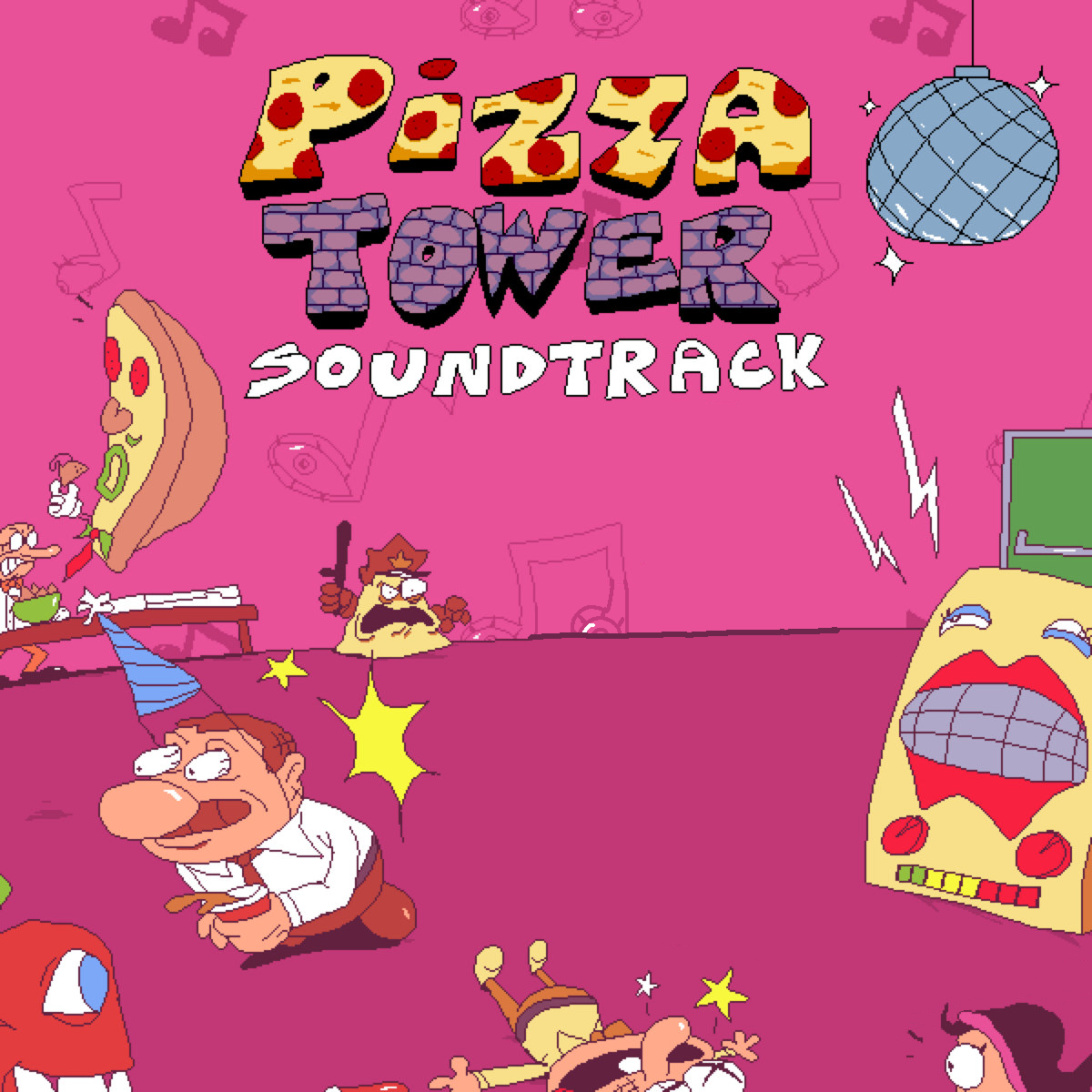 Pizza tower album cover template by Bunnylover2009 on DeviantArt