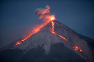 Fuego erupts in Guatemala by SantiBilly