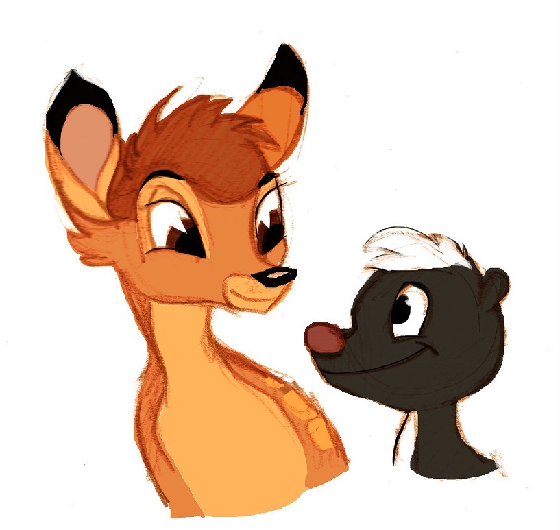 Skunk And Bambi By Soraheartsforme On Deviantart Skunk And Bambi By Soraheartsforme On Deviantart