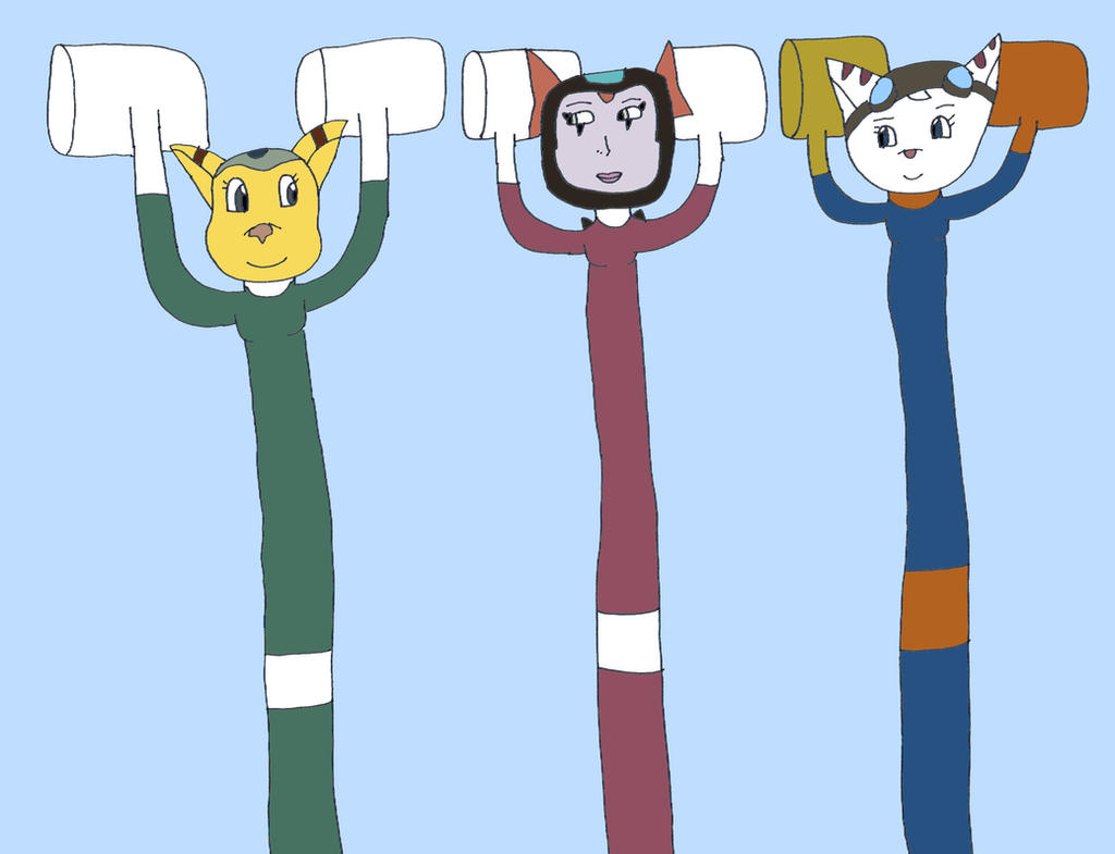 Elastic Rivet, Vendra, and Angela by Soraheartsforme on DeviantArt