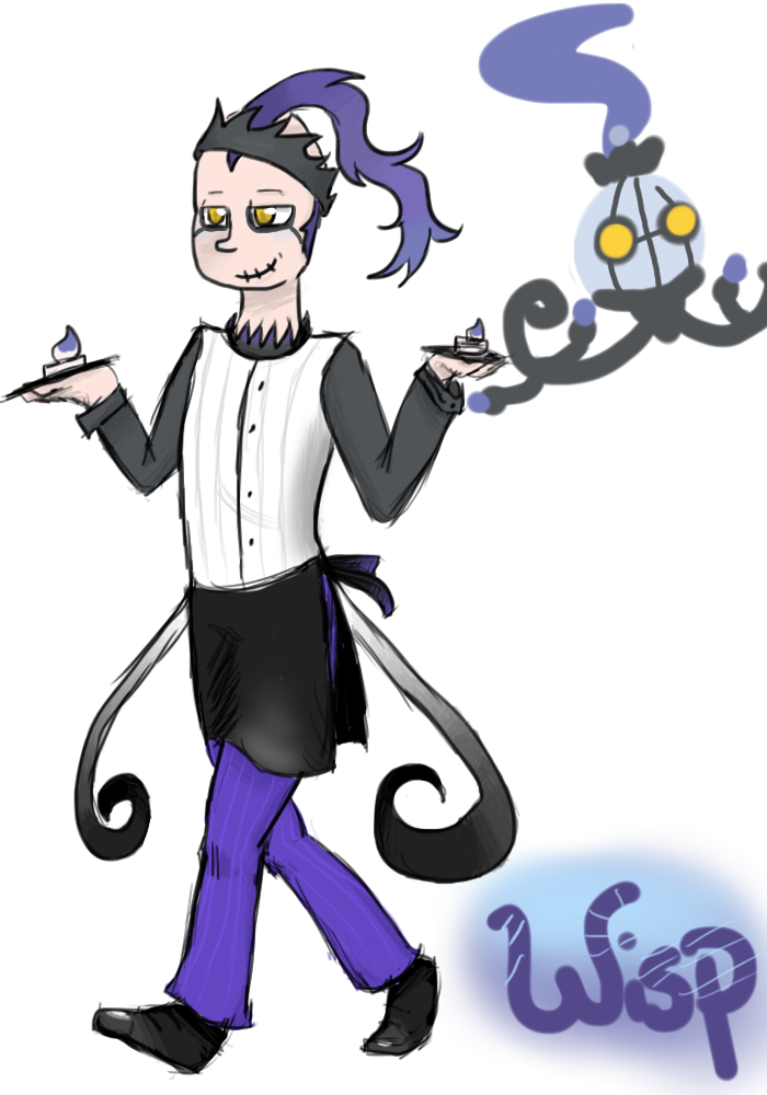 Chandelure Gijinka- Wisp