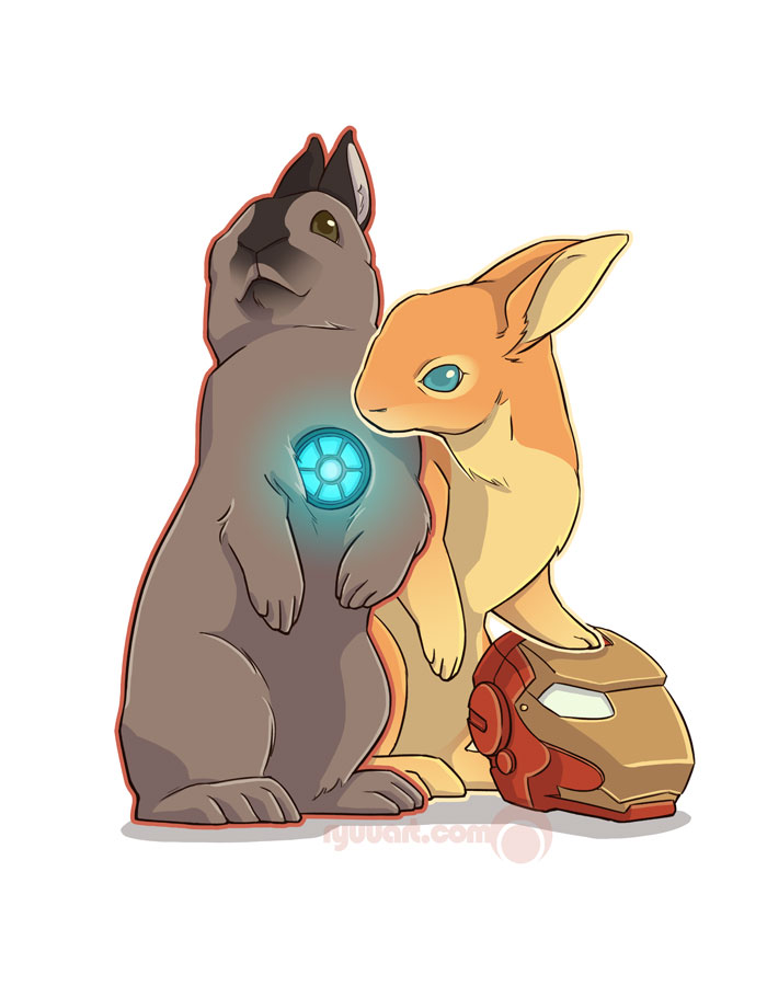 tony and pepper bunnies