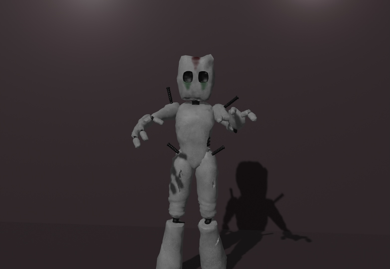 scp-173 free 3D model rigged