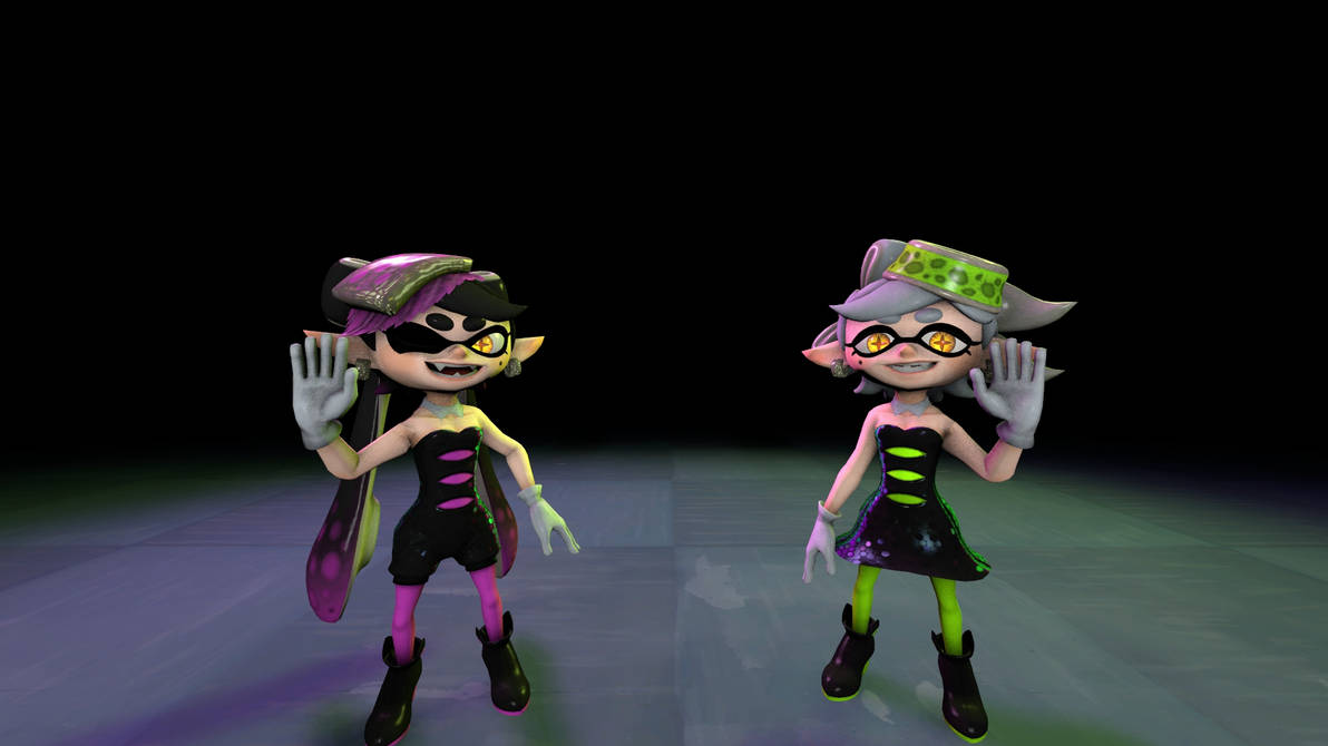 Squid Sisters Picture by Sp3nc3rman on DeviantArt