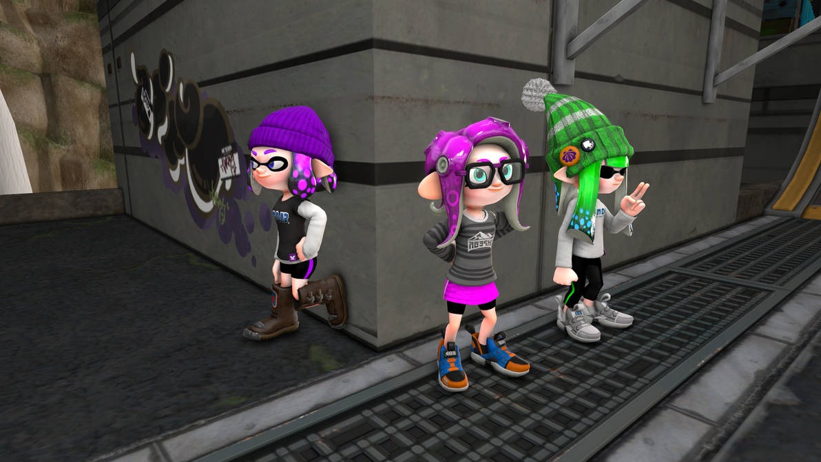 Agents with Enhanced Inkling and Octoling Models by Sp3nc3rman on ...