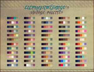 ElephantWendigo's Vintage Palettes - PS Swatches