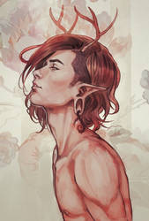 Deer God by DocWendigo
