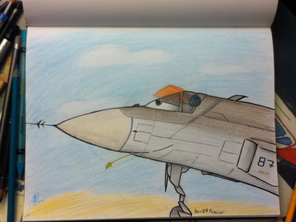 Su-24 Fencer relaxing (colored)