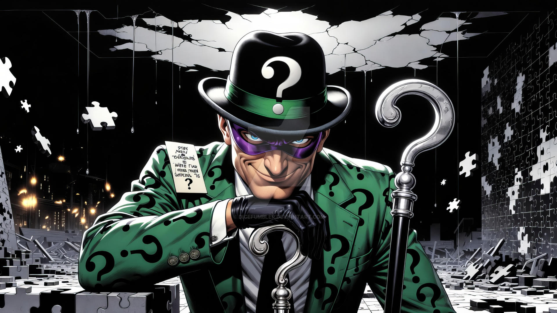 Mondo Riddler The Riddler by DiceFumbler on DeviantArt