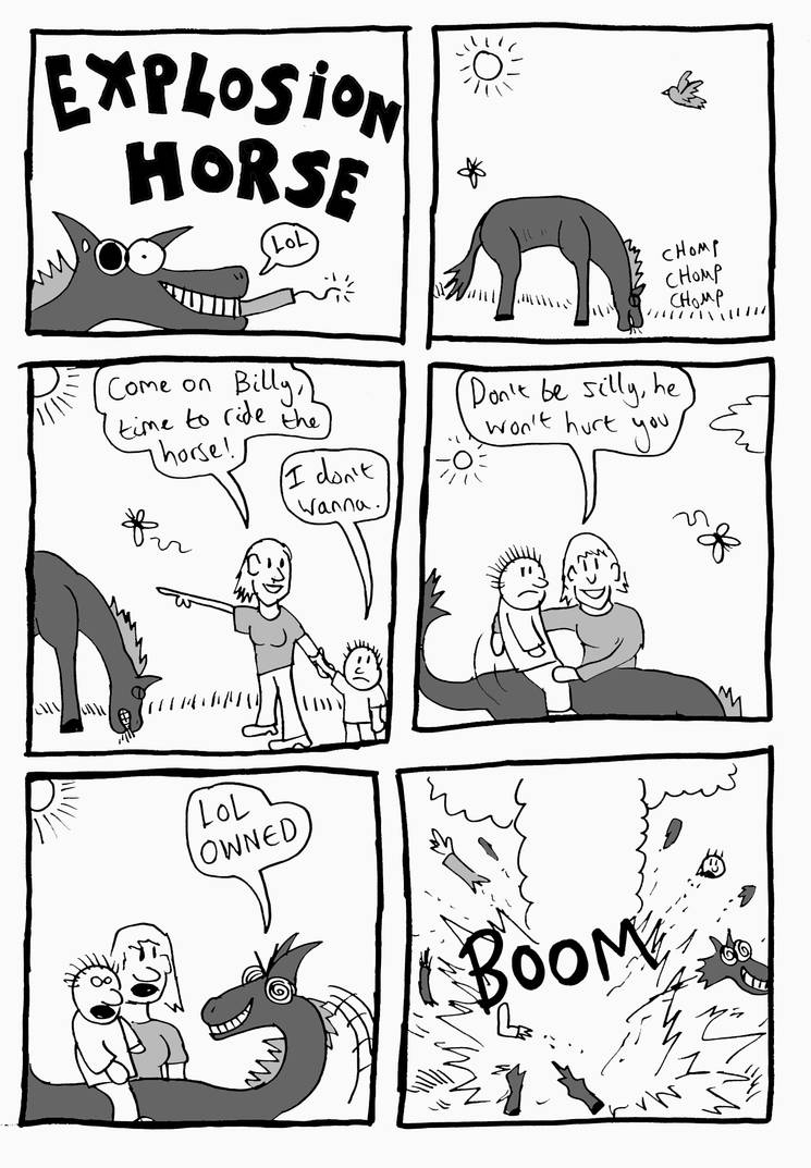 Explosion Horse by SpacemanMORT on DeviantArt