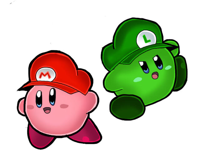 Kirby ver Mario y luigi by Goombarina on DeviantArt