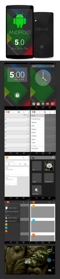 Android Key Lime Pie 5.0 Concept