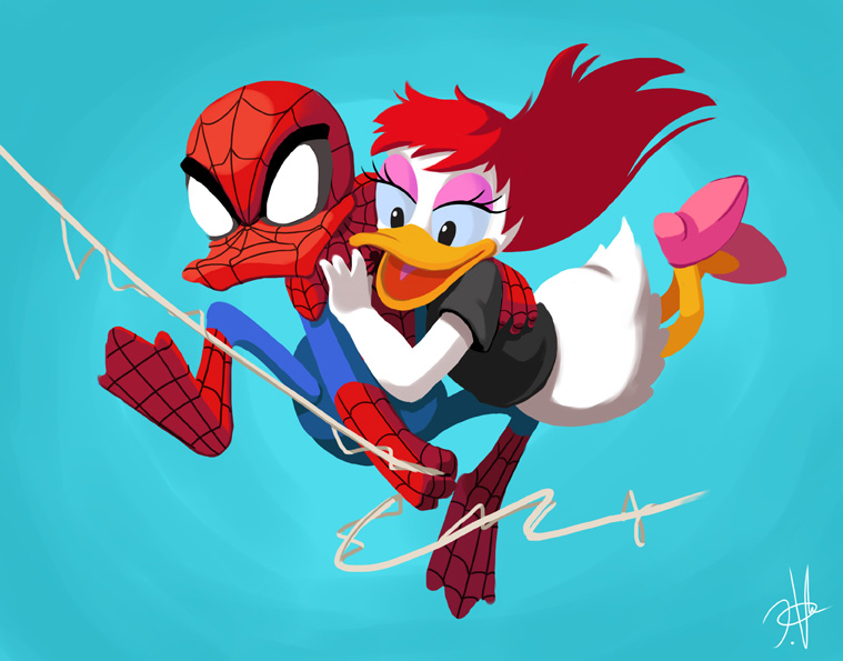 Spider-duck N Daisy Jane