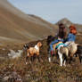 riding in the mountains