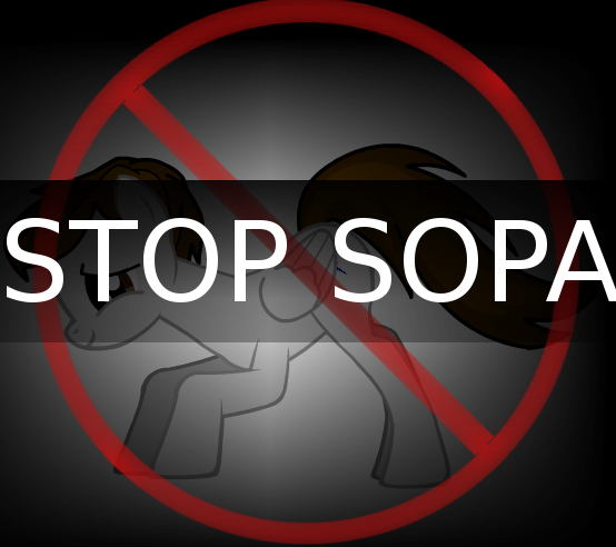 CyberPony Stop Sopa Banner