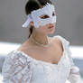 lace mask in snow