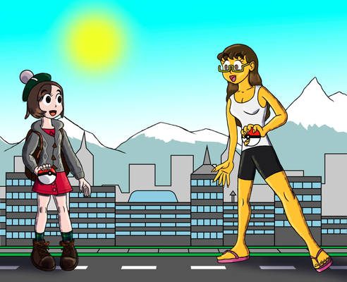 Giantess pokmon battle