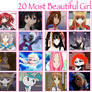 20 Most Beautiful Girls meme