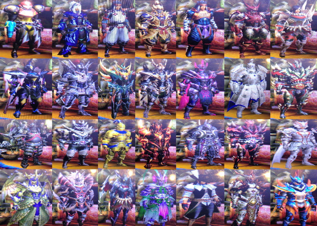 MH4U Armor sets by KrowBlackburnX20 on DeviantArt