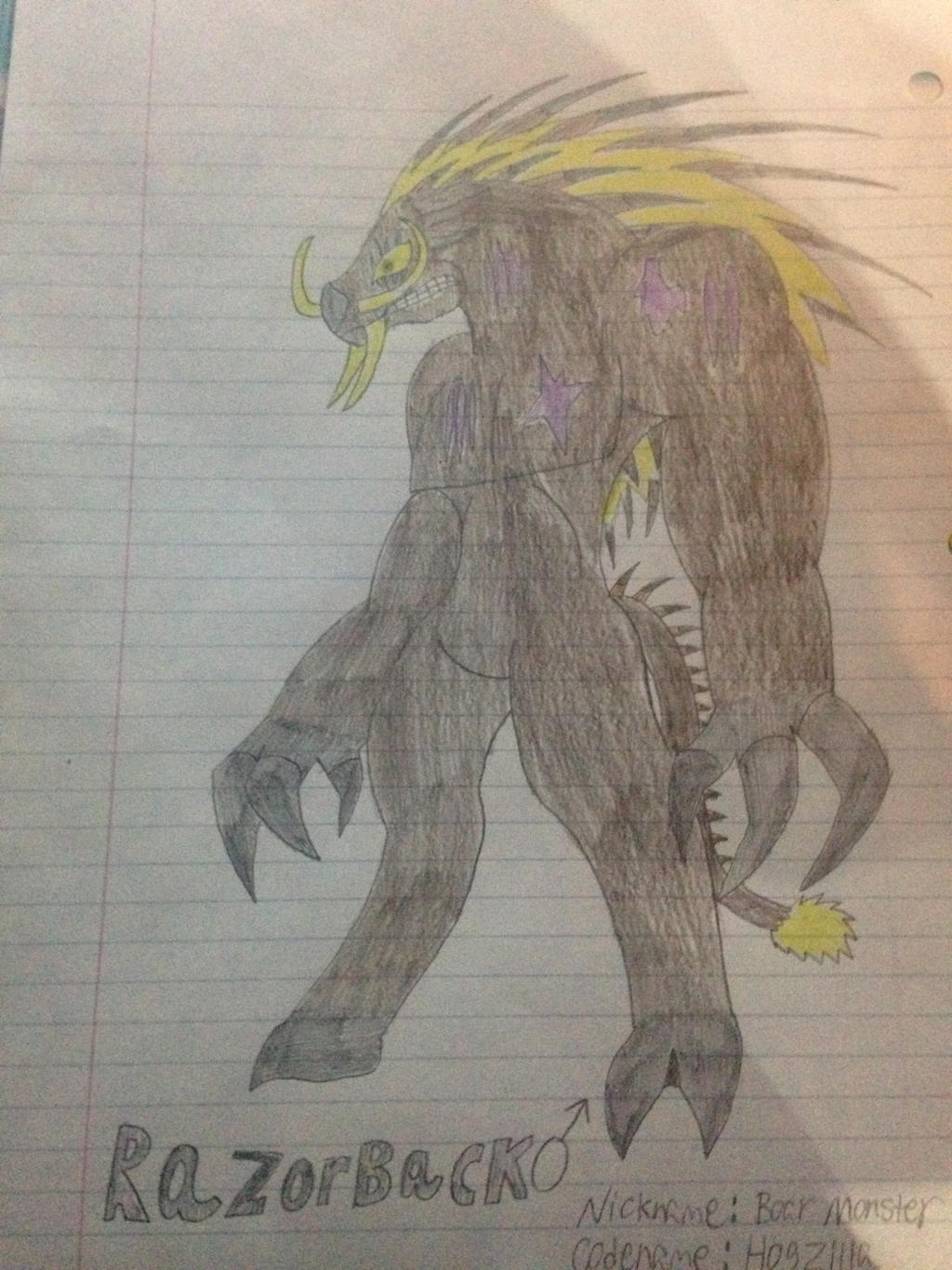 K 10 Razorback Kaiju OCs: Razorback by KrowBlackburnX20 on DeviantArt