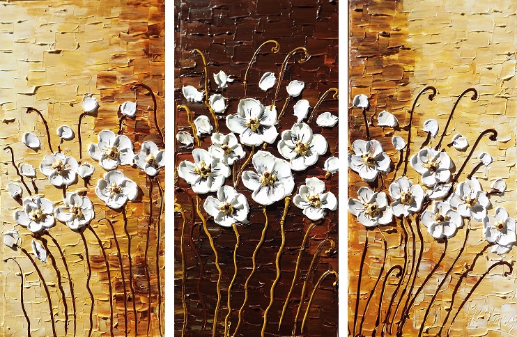 Modern Meadow Triptych