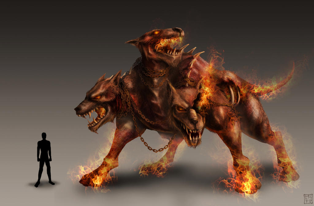 Syberus Wolves Cerberus by trixdraws on DeviantArt