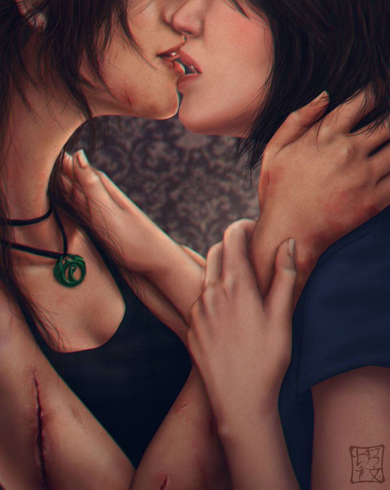 Lesbian part 1. Tomb Raider Саманта. Саманта Нисимура лесби.