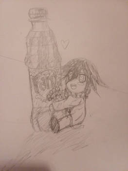 kokichi ouma chibi with fanta